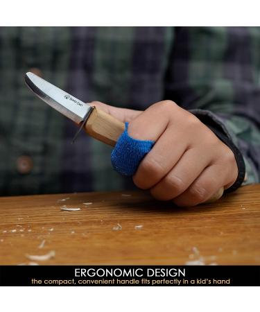 BeaverCraft Whittling Knife for Beginners C1 Kid - Whittling Knife for Kids Safety Carving Knife - Children Whittling Knife for Entry-Level Carvers - Kids-Friendly Woodcarving Tools for Beginners - Buy Online on GoSupps.com