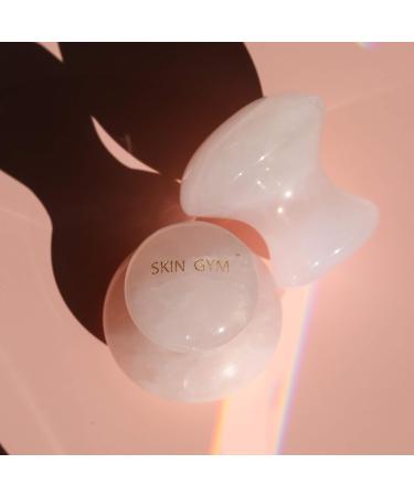 Skin Gym Eye Flowies | Under Eye Massager for Puffiness Bags & Fine Lines | Anti-Aging Rose Quartz Beauty Tool - Buy Online on GoSupps.com