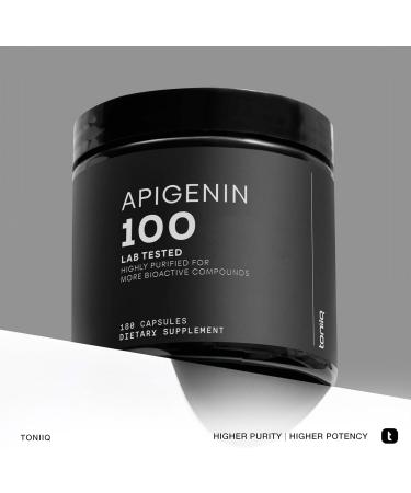 Toniiq Ultra High Strength Apigenin - 100mg Concentrated Formula - 98%+ Highly Purified - 180 Vegetarian Capsules - Buy Online on GoSupps.com