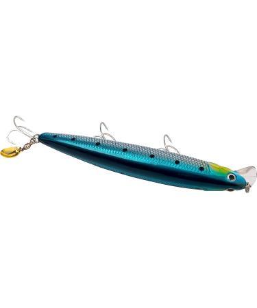 Calissa Offshore Tackle Special Jerkbait Crankbait Surf Flash Fishing Lure - 110mm & 140mm California Inshore Salt Pro Minnow Zebra MS Sardine Glow Chrome - Buy Online on GoSupps.com