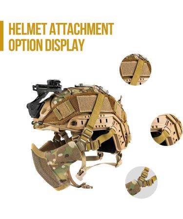 OneTigris Foldable Half Face Mesh Mask - Military Style Tactical Lower Face Protective Mask in Black - Buy Online on GoSupps.com
