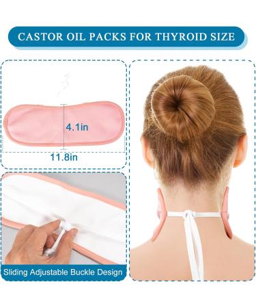Castor Oil Pack Castor Oil Packs for Liver Detox and Thyroid Reusable Castor Oil Pack Wrap Mess Free Castor Oil Pack Kit with Storage Bag Adjustable Strap for Insomnia Constipation Inflammation (Pink) - Buy Online on GoSupps.com