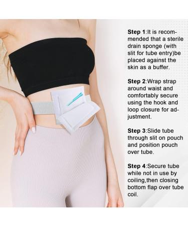 Syhood 6 Pcs G Tube Holder | Comfortable Feeding Tube Holder Belt for Men & Women - Abdominal Covers & Accessories - International Shipping Available - Buy Online on GoSupps.com