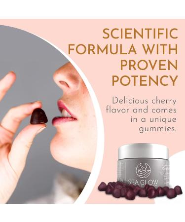 Sea Glow Astaxanthin Gummies with Vitamin C - Antioxidant-Rich Skin Supplement | 12mg Astaxanthin, Dairy & Gluten-Free - 28 Count - Buy Online on GoSupps.com
