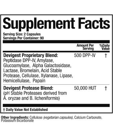 Arthur Andrew Medical Devigest ADS - Advanced Digestive Support 400mg, 180 Capsules - Buy Online on GoSupps.com