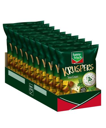 funny-frisch Kruspers Sour Cream pack of 10 (10 x 120 g)