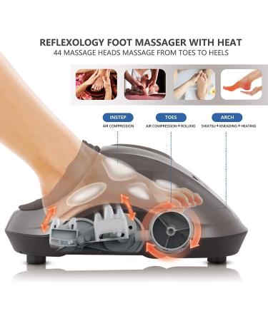 FIT KING Foot Massager FT-001FR - Remote Control, Deep Kneading Shiatsu Massage, Heat Therapy for Plantar Fasciitis & Fatigued Muscles - Buy Online on GoSupps.com