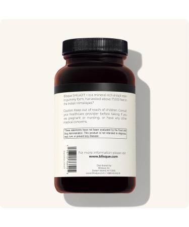 Blisque Pure Himalayan Organic Shilajit Resin Gummies Supplement | Contains Fulvic Acid and Trace Minerals | Authentic and Natural | 52 Gummies - Buy Online on GoSupps.com