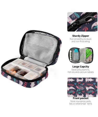 Buy Pfrewn Axolotl Pill Organizer Case - 7 Day Travel Pill Box for Vitamins & Supplements - Cute Zipper Pouch | Portable & Lightweight - Buy Online on GoSupps.com