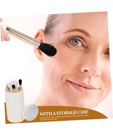 Buy Makeup Brush Set for Women - Portable Nanofiber Cosmetic Brushes - Ideal for Travel & Face Makeup - 10.6x5cm White - Buy Online on GoSupps.com