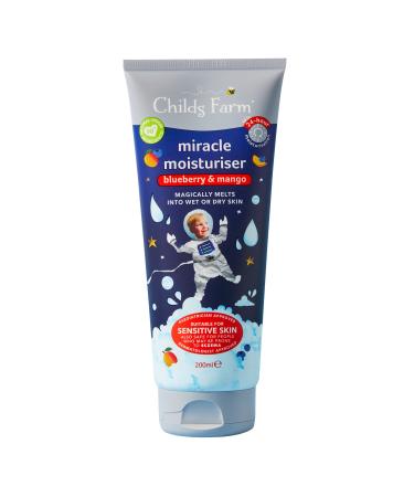 Childs Farm | Miracle Moisturiser 200ml | Blueberry and Mango | For Wet or Dry Skin | 24-Hour Moisturisation 200ml Miracle Moisturiser - Blueberry & Mango - Buy Online on GoSupps.com