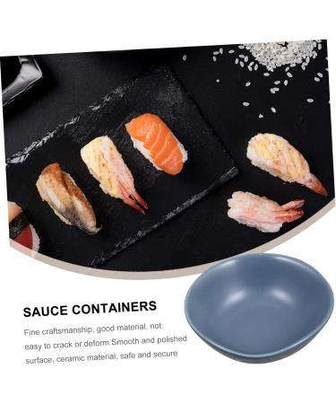 ABOOFAN 4 Pcs Ceramic Saucer Ramekins Dish Dishes Wasabi Dish Soy Dipping Plate Ketchup Bowl Vintage Plates Sauce Dipping Practical Snack Mini Ceramics Soy Sauce Vegetables Sushi re-usable 8.5X8X3cm Blue - Buy Online on GoSupps.com