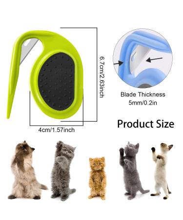 Yeahboom 4-Piece Pet Knotting Comb Set - De-Filtering Knife & Steel Blade for Cats & Dogs - Perfect for Removing Mats & Tangles - Buy Online on GoSupps.com