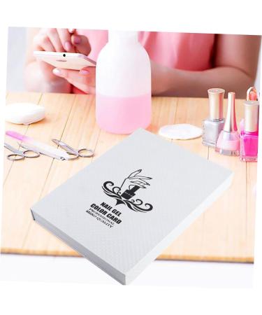  SOESFOUFU 216 Nail Polish Presentation Card Nail Color Book Color Card Nail Polish Card White Manicure Display Card - Buy Online on GoSupps.com