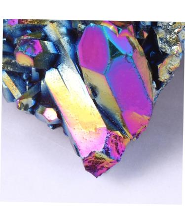 Shop Beaupretty Crystal Cluster Adornment - Titanium Coated Amethyst & Bismuth Natural Gemstone Desktop Decor | International Shipping - Buy Online on GoSupps.com