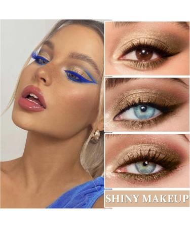 Liquid Glitter Eyeshadow Long Lasting Waterproof Glitter Liquid Eyeshadow Metallic Pigments Shining Eye Shadow Glitter Eyeliner Makeup(A01) Set 1 - Buy Online on GoSupps.com