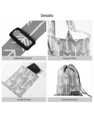 Yoofoss Silent Scarf & Cotton Shut-Up Apron - Multi-Purpose Breastfeeding Cover Privacy Screen & Nut Cover Cloth (100x65 cm Gray) - International Shipping Available - Buy Online on GoSupps.com