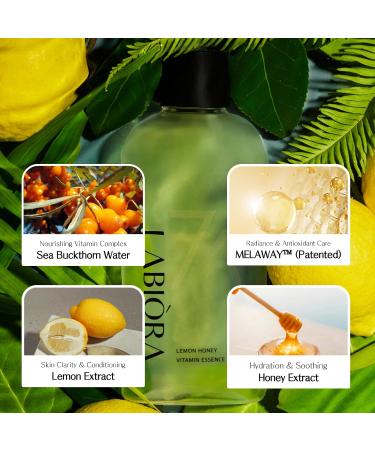Labiora Lemon Honey Vitamin Essence Toner for Face Hydrating & Soothing Facial Toner with Niacinamide Vitamins C & E Herbal Extracts for Refreshed Dewy Skin Korean Skin Care 7.1 fl oz / 210ml - Buy Online on GoSupps.com