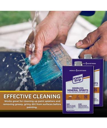 Buy GROVE 2 Klean Strip Odorless Mineral Spirits - Ideal Paint Thinner & Cleaner for Oil Painting | 1QT Microfiber Cloth Included - Buy Online on GoSupps.com