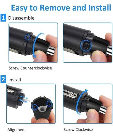 Buy 4 in 1 USB Rechargeable Nose and Ear Hair Trimmer - Portable Waterproof Dual Edge Blades Easy to Clean | Best International Shipping - Buy Online on GoSupps.com