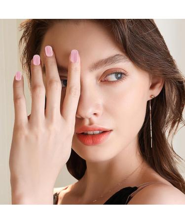 Semi Cured Nail Polish Stickers | Natural Gloss Gel Nail Strips Full Nail Wraps for Women Nails Art Adhesive Nail Polish Strips Salon-Quality Easy to Apply Long-Lasting Vibrant - Buy Online on GoSupps.com