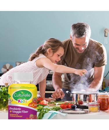 Culturelle Kids Probiotic + Prebiotic Gummies with Vitamin C | Digestive & Immune Support | Gluten-Free Mixed Berry Flavor | 60 Count - Buy Online on GoSupps.com