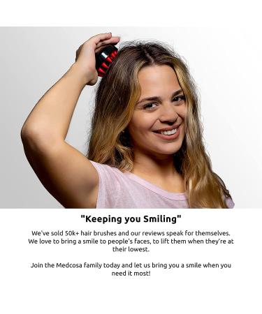 Medcosa Hair Brush | Scalp Massager & Shampoo Scalp Exfoliator | Detangles Hair & Dislodges Dandruff - Buy Online on GoSupps.com