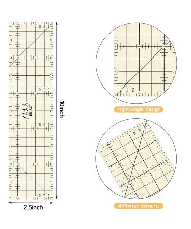 Inches Hot Hem Ruler Set - Ideal for Quilting and Sewing | 2 Piece Hot Iron & Press Ruler for Home Ironing Work - Buy Online on GoSupps.com