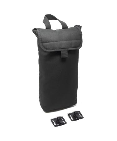 Diaz Sport Insulated Cooler Bag & Free Clips to Hold Drinking Tube | Fits 2L & 3L Hydration Water Bladders | Keeps Water Cold for Many Hours | Lightweight & Water Resistant | Bladder is NOT Included Black
