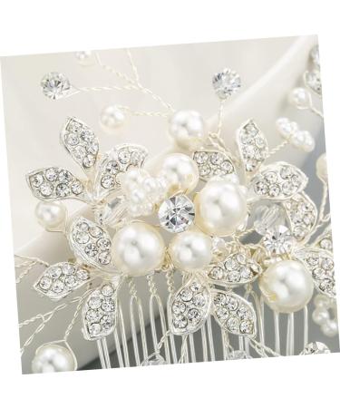 minkissy Tiara Bridal Headdress Bridal Hair Comb Women Hairpin Wedding Headpiece European and American Hair Dryer Bride - Buy Online on GoSupps.com