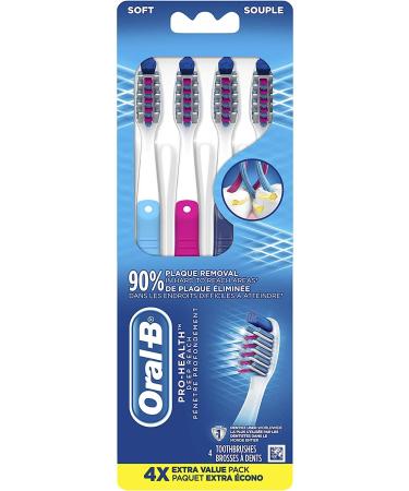 Oral-B Pro-Health Superior Clean Toothbrush 4 Count Soft Superior Clean (4 Count)
