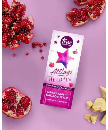 Merz Consumer Care true by tetesept everyday sheld * in pampering bath salt vegan bath additive smells of pomegranate and cocoa butter soothing bath pleasure with caring formula 1 x 50 g - Buy Online on GoSupps.com