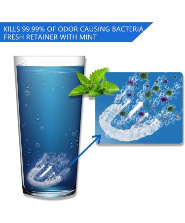 Retainer Cleaning Tablets 120ct - 4 Months Supply | Mouth Guard Cleaner, Remove Stains & Odor, Prevent Brace Discoloration, Mint Flavor - Buy Online on GoSupps.com
