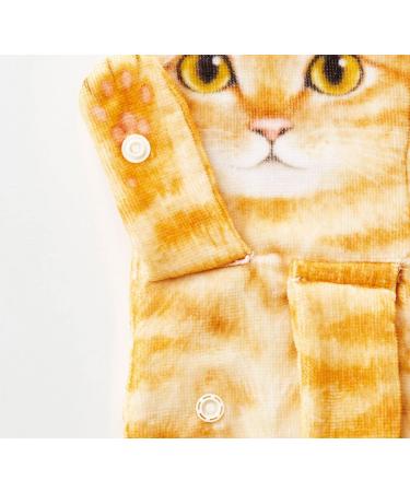 Cat Funny Hand Towels - Cute Decorative Washcloths for Bathroom & Kitchen Decor - Absorbent & Soft - Great Housewarming Gift for Cat Lovers - Orange - Buy Online on GoSupps.com