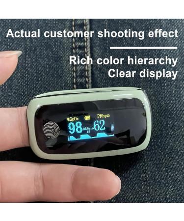 Rechargeable Pulse Oximeter - Blood Oxygen Monitor & Respiratory Rate Monitor for Sports & Aviation | Green - Buy Online on GoSupps.com