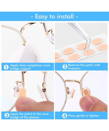 Ouzhou Self-Adhesive Nose Pads for Glasses - 80 Pairs Anti-Slip Cushions for Comfort & Stability - Buy Online on GoSupps.com