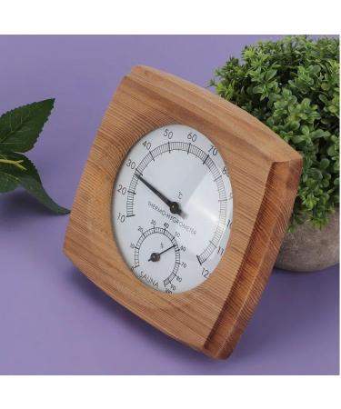 Luxylei 2-in-1 Wooden Thermo-Hygrometer | Digital Sauna Room Thermometer & Humidity Meter | Premium Sauna Accessories - Buy Online on GoSupps.com
