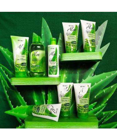 Buy Vitex Aloe 97 7-in-1 Moisturizing Gel - Nourishing Aloe Vera Face Hands & Body Care - 150ml with D-Panthenol Green Tea Watermelon & Chamomile Extracts - International Shipping Available - Buy Online on GoSupps.com