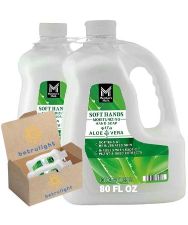 BETRULIGHT Moisturizing Hand Soap Refill Aloe Vera (80 fl. oz. 2 pk.) Every Order is Elegantly Packaged in a Signature Branded Box!