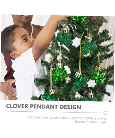 Zerodeko Shamrock Hanging Baubles 36pcs Pendant Four Leaf Ornaments Shamrock Pendants Charm Amulet - Buy Online on GoSupps.com