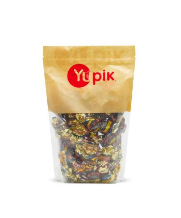 Yupik Butter Toffees Candies 1 kg Individually Wrapped Semi-Soft Caramels Rich & Creamy Chocolate Milk & Coffee Flavors Delicious Snacks Ideal for Gifting Halloween & Holidays 1 kg (Pack of 1)