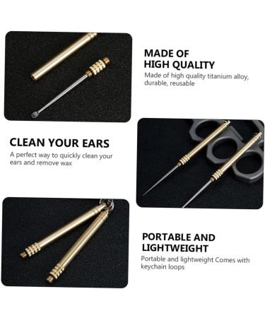 Titanium Ear Spoon Tool - Earwax Removal & Cleaner for Kids | Ear Pick Removable Spoon - Buy Online on GoSupps.com