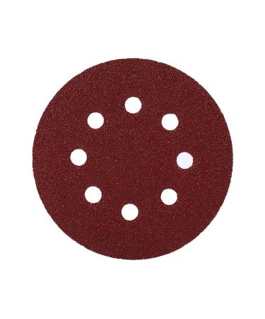 125mm Polishing Grinding Wheel - Red Perforated Flocked Sandpaper & Support Pads (60#) | International Shipping Available - Buy Online on GoSupps.com