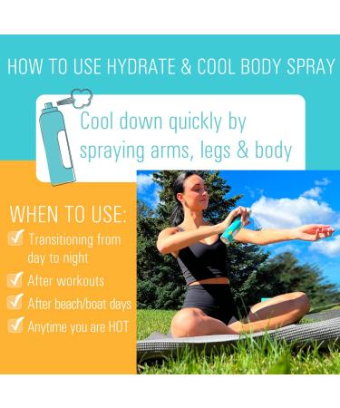 Village Naturals Therapy Wellness Hydrate & Cool Body Spray - Protect and Moisturize Skin with Vitamin C Menthol and Hyaluronic Acid - Full Body Cooling Mist (Pack of 3 Cans 4 Ounces Each) - Buy Online on GoSupps.com