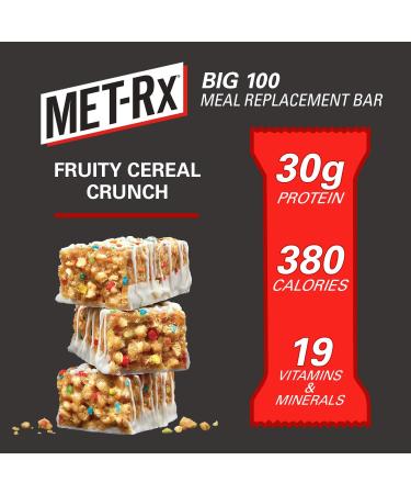 MET-Rx Big 100 Colossal Protein Bars - Fruity Cereal Crunch 9 Count - Buy Online on GoSupps.com