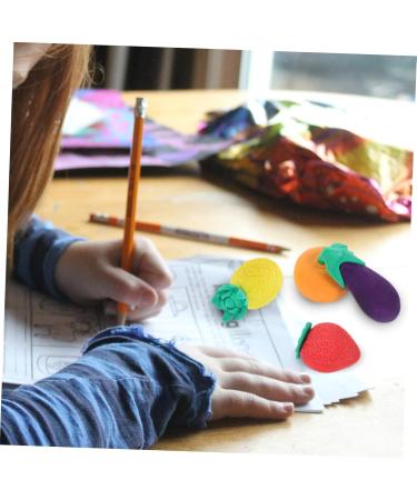  jojofuny jojofuny 4 Pieces Mini Food-Shaped Erasers for Boy Girl Cute Fruit Vegetable Erasers for School for Creative Activities - Buy Online on GoSupps.com