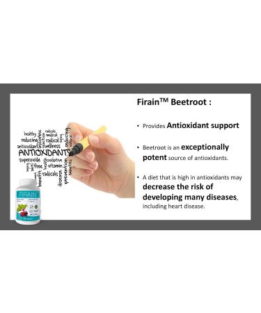 Firain Beetroot powder - potent source of antioxidants for enhanced cell protection and wellness 1400mg - Buy Online on GoSupps.com