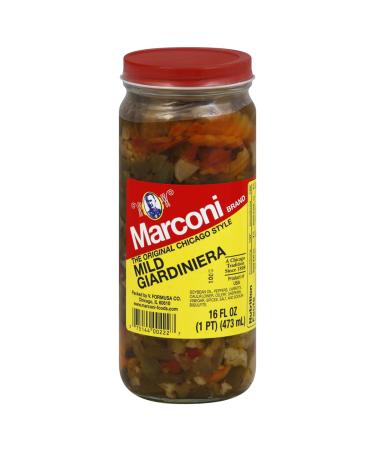 Marconi, Mild Giardiniera, 16 oz 1 Pound (Pack of 1)