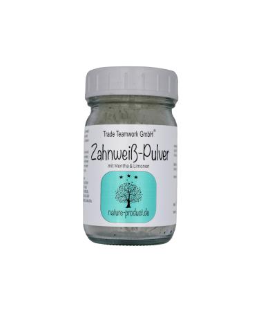 Teeth whitening powder 50g (intensive formula) with vegetable oils (e.g. mint)