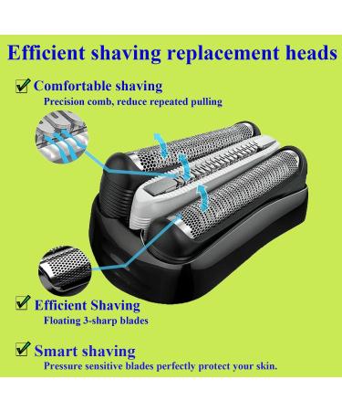 32S for Braun Series 3 Electric Shaver Head Foil & Cutter Heads for Braun S3 Electric Razor Replacement Head Compatible with 310s 3000s 3010s 3040s 3050cc 3080s 32s White - Buy Online on GoSupps.com
